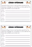 Vorschau - Arbeitsblätter - Lügen-Spürhund Deutsch Sommerferien 1. - 4. Klasse - Seite 2