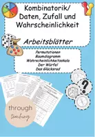 Vorschau - Arbeitsblätter - Kombinatorik, Zufall und Wahrscheinlichkeit Arbeitsblätter - Deckblatt