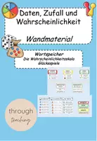 Vorschau - Unterrichtsreihen - Daten, Zufall und Wahrscheinlichkeit / Wandmaterial - Deckblatt