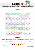 Vorschau - Arbeitsblätter - Suchsel #2: Hauptstädte Bundesländer - Seite 3