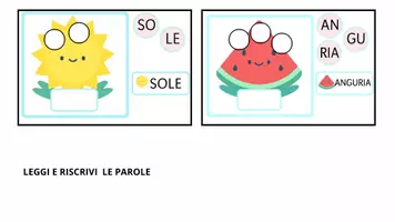 anteprima - Flashcard - Gioca con le Sillabe! - Le Parole dell'Estate - Pagina 2