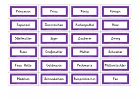 Vorschau - Aufgabenkarten - Sammelbegriffe Märchen - Seite 2