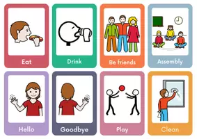 Vista previa - Refuerzo / NEE / Materiales de apoyo - Classroom rules flashcards (English/ Inglés) - página 2