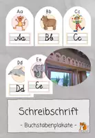Vorschau - Poster - Anlaute | Schreibschrift | Klassenraum - Dekoration - Deckblatt