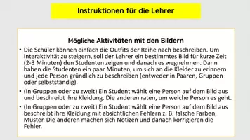 Vorschau - Präsentationen/Tafelbilder - Kleidung – Wortschatz, interaktive Aktivitäten (DaF – A1/A2) - Seite 2