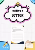 Vista previa - Hojas de trabajo - Writing a Letter to a Friend - Portada