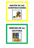 Vista previa - Decoración del aula - Carteles de Rincones y Listas de control de Rincones - página 1