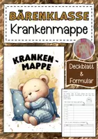 Vorschau - Anderer Materialtyp - Krankenmappe für die Bärenklasse - Deckblatt