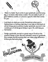 Aperçu - Feuilles d'exercices - Gratitude Journal for Kids Halloween-Themd - Page 2