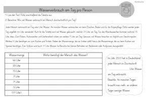 Vorschau - Stundenentwürfe - Wasser: 9.Stunde - Unser Wasserverbrauch - Seite 3