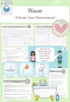 Vorschau - Stundenentwürfe - Wasser: 9.Stunde - Unser Wasserverbrauch - Deckblatt