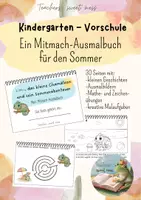 Vorschau - Arbeitsblätter - Limos Sommerabenteuer – Ein Mitmach-Ausmalbuch für Kinder - Deckblatt