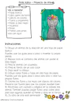Vista previa - Manualidades / Dibujos para colorear - Frida Kahlo en la clase de arte – Proyecto artístico creativo - página 1