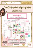 Vista previa - Para docentes: organización, planificación y formación - Cuaderno para profesores - Diseño floral - Portada