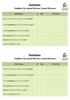 Vorschau - Arbeitsblätter - Vorlesen üben und Bewertung - Seite 1