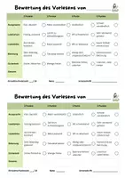 Vorschau - Arbeitsblätter - Vorlesen üben und Bewertung - Seite 2