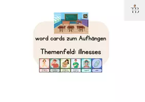 Vorschau - Poster - Word Cards: At the doctor's - Deckblatt