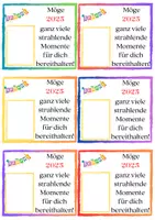 Vorschau - Mal- und Bastelvorlagen - Geschenke zum Schulstart (editierbar) - Deckblatt