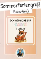 Vorschau - Poster - Sommerferiengruß Fuchsklasse - Deckblatt