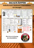 Vorschau - Unterrichtsreihen - Unterrichtseinheit: Altes Ägypten - Deckblatt