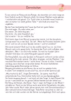 Vorschau - Arbeitsblätter - Märchen Dornröschen Märchentext und Quiz - Seite 1