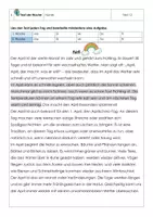 Vorschau - Arbeitsblätter - Materialpaket- Text der Woche Klasse 4 - Deckblatt