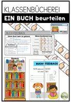 Vorschau - Arbeitsblätter - Bibliothek/Klassenbücherei - Buch-Feedback - Deckblatt