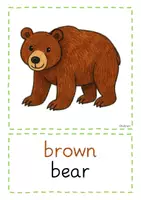 Vorschau - Arbeitsblätter - Brown bear, what do you see? - Seite 1