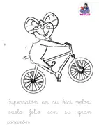 Vista previa - Manualidades / Dibujos para colorear - Personajes Caligráficos de "Superratón" - página 3