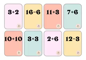 Vista previa - Juegos / Gamificación - operaciones bingo matemático (sumas y restas) - página 1