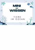Vorschau - Stationenlernen - Mini-Wissen: Ozeantiere - Lesekartei für die 2./3. Klasse - Seite 1