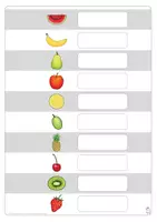 Vorschau - Fördermaterial/Inklusion - Klettmappen: Obst (Zuordnung Wortbild & Begriff) - Seite 2