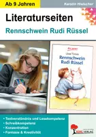 Vorschau - Arbeitsblätter - Rennschwein Rudi Rüssel - Literaturseiten | Begleitmaterial zur Lektüre von Uwe Timm | Arbeitsblätter kapitelweise | Klasse 4-7 mit Lösungen - Deckblatt