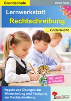 Vorschau - Arbeitsblätter - Rechtschreibung kinderleicht Grundschule | Deutsch Grundschule + Förderschule Klasse 3-4 | Rechtschreibung, Groß- und Kleinschreibung, Worttrennung, Wortstamm, Dehnungs-h, Doppelkonsonanten, Freiarbeit, Lösungen - Deckblatt