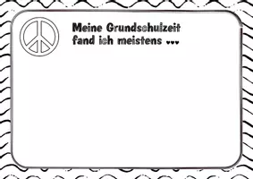Vorschau - Mal- und Bastelvorlagen - Abschluss Klasse 4 gemeinsamer Rückblick auf die Grundschulzeit - Seite 1