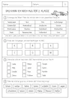 Vorschau - Arbeitsblätter - Das kann ich noch aus der 2. Klasse - Lernstandserhebung Deutsch 3 - Seite 1