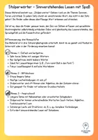 Vorschau - Arbeitsblätter - Sommer-Stolperwörter - Sinnverstehendes Lesen mit Spaß! - Seite 1