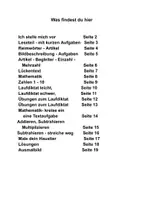 Vorschau - Arbeitsblätter - Mein erstes Lernbuch - 1 und 2 Klasse - Deutsch und Mathe - Seite 2