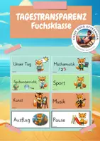 Vorschau - Poster - Tagestransparenz für eine Fuchsklasse - Deckblatt