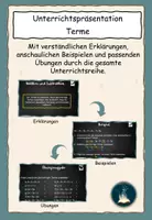 Vorschau - Unterrichtsreihen - Unterrichtspräsentation: Terme - Deckblatt