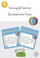 Vorschau - Poster - Feriengruß Sommer - Bombastische Ferien - Deckblatt