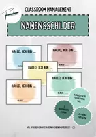 Vorschau - Bildkarten - ✏️ Namensschilder - neue Klasse ✏️ - Deckblatt