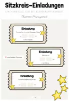Vorschau - Fördermaterial/Inklusion - Classroom-Management: Kreis-Einladungstickets - Deckblatt