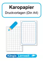Vorschau - Anderer Materialtyp - Karopapier zum selbstausdrucken - mit vielen Varianten - Deckblatt