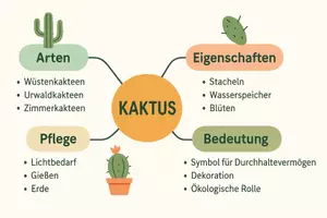 Vorschau - Arbeitsblätter - Arbeitsblätter zum Thema "Kaktus" + Lösung & MP3 + Mindmap + Infografik - Seite 2