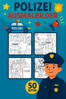Vorschau - Mal- und Bastelvorlagen - Materialpaket Einsatzkräfte Ausmalbilder (150 Malvorlagen) - Seite 1