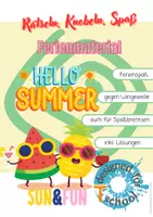 Vorschau - Arbeitsblätter - Sommerferien Knobeln – Rätseln Logik Kombinieren mit Spaß - Deckblatt