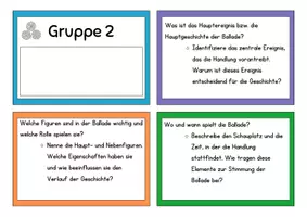 Vorschau - Arbeitsblätter - Balladen Café Gruppenkarten - Seite 2