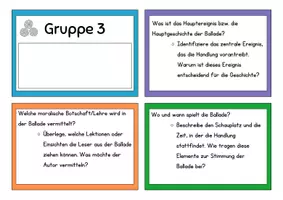 Vorschau - Arbeitsblätter - Balladen Café Gruppenkarten - Seite 3
