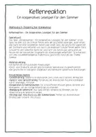 Vorschau - Spiele - Kettenreaktion Lesespiel Sommer Grundschule Sek I Deutsch - Seite 1